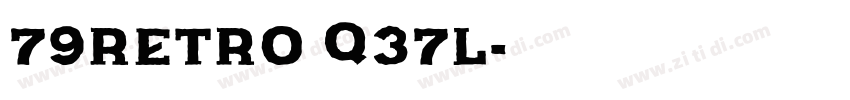 79Retro q37l字体转换